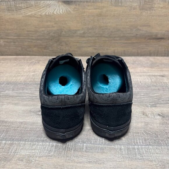 Vans Old Skool Tapestry Black Suede/Canvas Sneaker Women's Size 11 - Picture 3 of 7